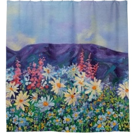 Alaskan Tisha's Garden Shower Curtain Duschvorhang (Vorderseite)