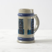 Alaskan Totem Pole Winter Szene Extravagant Krog Bierglas (VorderseiteRechts)