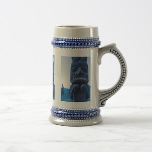 Alaskan Totem Pole Winter Szene Extravagant Krog Bierglas