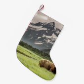 Alaskan Ufer, Grizzlybär Kleiner Weihnachtsstrumpf (Vorderansicht (hängend))