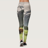 Alaskan Ufer, Grizzlybär Leggings (Rückseite)