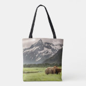 Alaskan Ufer, Grizzlybär Tasche (Rückseite)