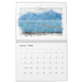Alaskan Watercolor 12 Monate Kalender (Jan 2026)