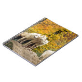 Alaskan White Wolves im Wald Notizblock (Linke Seite)