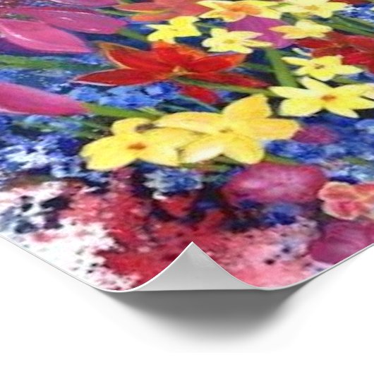 Alaskan Wildblume Poster wiederverwendbar (Ecke)