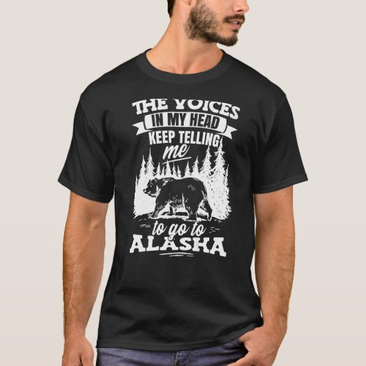 Alaskan Wilderness Alaska Urlaub T-Shirt (Vorderseite)