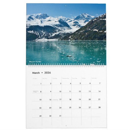 Alaskan Wilderness Calendar Kalender (Mär 2026)