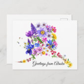 Alaskan Wildflowers Greeting Card Postkarte (Vorne/Hinten)