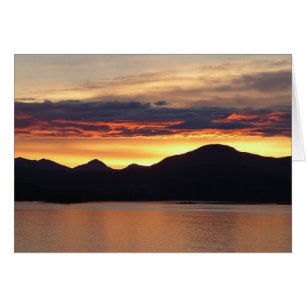 Alaskanischer Sonnenuntergang I Schöne Alaska-Foto