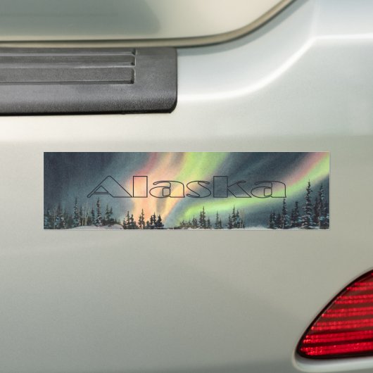 ALASKAnordlichter durch SHARON SHARPE Autoaufkleber (Auf Auto)