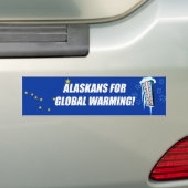 Alaskans für globale Erwärmung! Autoaufkleber (Auf Auto)