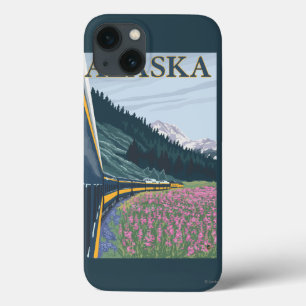 AlaskaRailroad und Fireweed-Vintage Reise Case-Mate iPhone Hülle