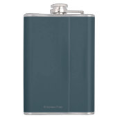 AlaskaRailroad und Fireweed-Vintage Reise Flachmann (Rückseite)