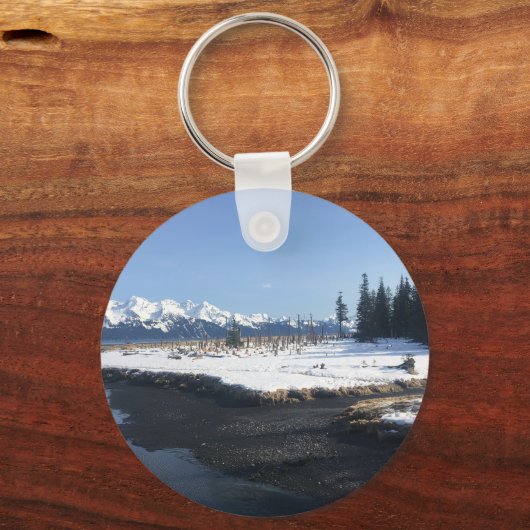 Alaska's Coastal Wonders: Strandwanderung Schlüsse Schlüsselanhänger (Vorderseite)