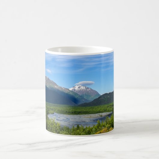 Alaska's Exit Glacier Valley Coffee Tasse (Mittel)