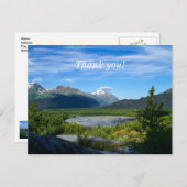 Alaska's Exit Glacier Valley Danke Postkarte (Vorne/Hinten)