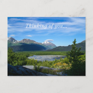 Alaska's Exit Glacier Valley Denken Sie an Sie Postkarte