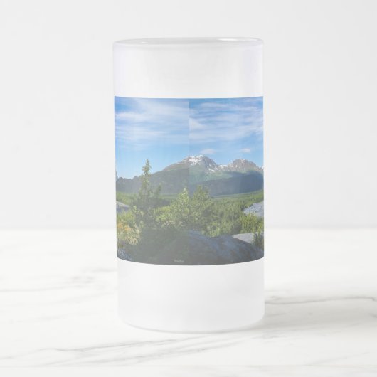 Alaska's Exit Glacier Valley Mattiert Glass Beer M Mattglas Bierglas (Mittel)