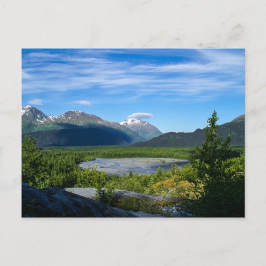 Alaska's Exit Glacier Valley Postkarte (Vorderseite)