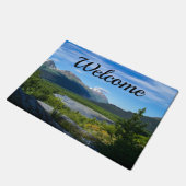 Alaska's Exit Glacier Valley Willkommen Doormat Fußmatte (Schrägansicht)