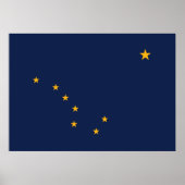 Alaska's Flag Print Poster (Vorne)