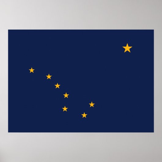 Alaska's Flag Print Poster (Vorne)