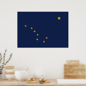 Alaska's Flag Print Poster (Küche)