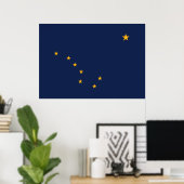 Alaska's Flag Print Poster (Heimbüro)