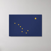 Alaska's Flag Wrapped Canvas Leinwanddruck (Vorderseite)