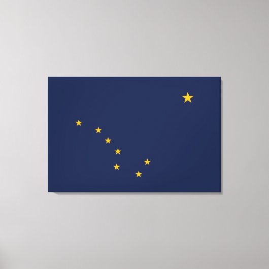 Alaska's Flag Wrapped Canvas Leinwanddruck (Vorderseite)