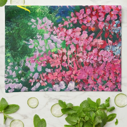 Alaska's Mountains & Fireweed Kitchtuch Geschirrtuch (Gefaltet)