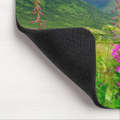 Alaskatal Wildblumen Mousepad (Ecke)