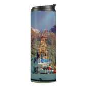 Alaskische Bergansicht mit Boot Thermosbecher (Nach links gedreht)