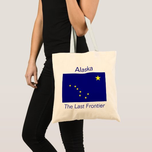 Alaskische Flaggen-Tasche Tragetasche (Vorderseite (Produkt))
