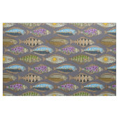 Alaskische Heilbuttdämmerung Stoff (Fat Quarter (45,7 x 55,9 cm))
