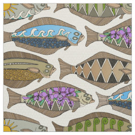 Alaskische Heilbuttperle Stoff