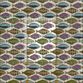 Alaskische Heilbuttperle Stoff (Kachel)