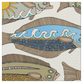 Alaskische Heilbuttperle Stoff (Nahaufnahme)