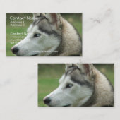 Alaskische heisere Visitenkarte (Vorne/Hinten)