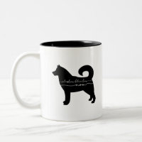 Alaskische Klee Kai Mama-Silhouette