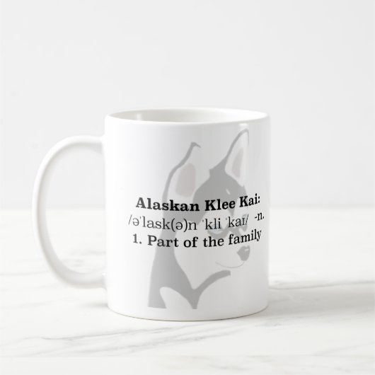 Alaskische Klee Kai Tasse (Links)
