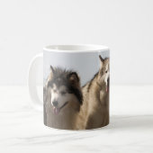 Alaskische Malamutes Kaffeetasse (Vorderseite Links)