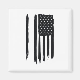 Alaskische raue Tundra Amerikanische Flagge USA Magnet