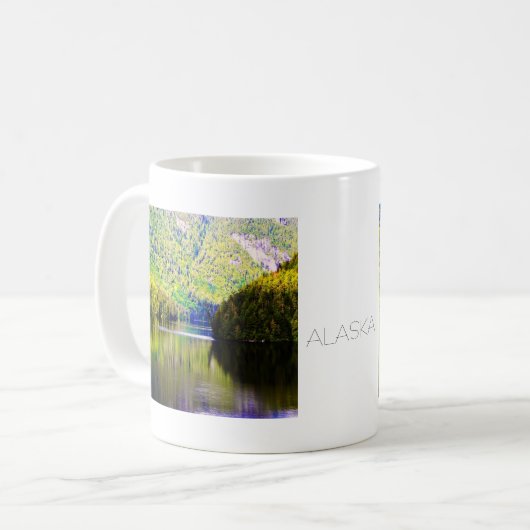 Alaskische Reflexion Kaffeetasse (Vorderseite Links)