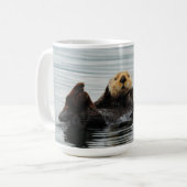 Alaskische Seeotter-Kaffee-Tasse Kaffeetasse (Vorderseite Links)