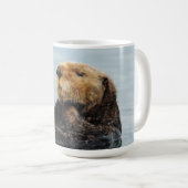 Alaskische Seeotter-Wasser-Flasche Kaffeetasse (VorderseiteRechts)