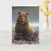 Alaskischer Braunbär bei Kenai NWR, Alaska Karte (Gelbe Blume)