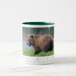 Alaskischer Braunbär Zweifarbige Tasse