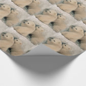 Alaskischer Eisbär CUB Geschenkpapier (Ecke)