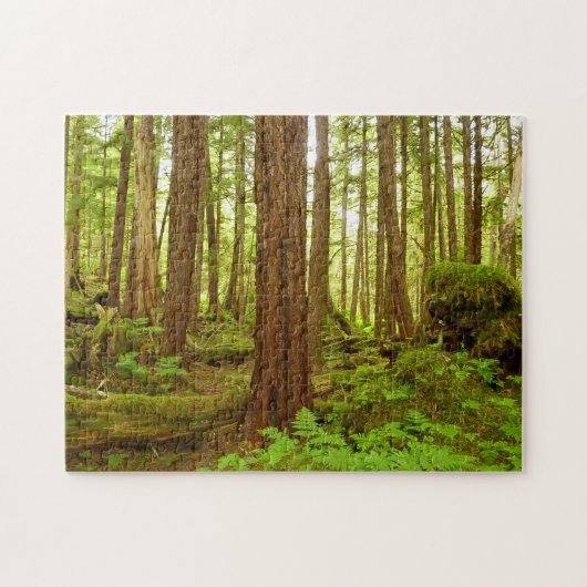 Alaskischer gemäßligter Regenwald Puzzle (Horizontal)